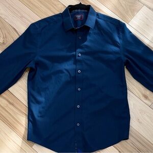 UNTUCKit Men's Deep Blue Dress Shirt
